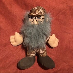 Duck Dynasty A&E Uncle Si Plush Doll Stuffed 2013 Camo Glasses‎ 8”